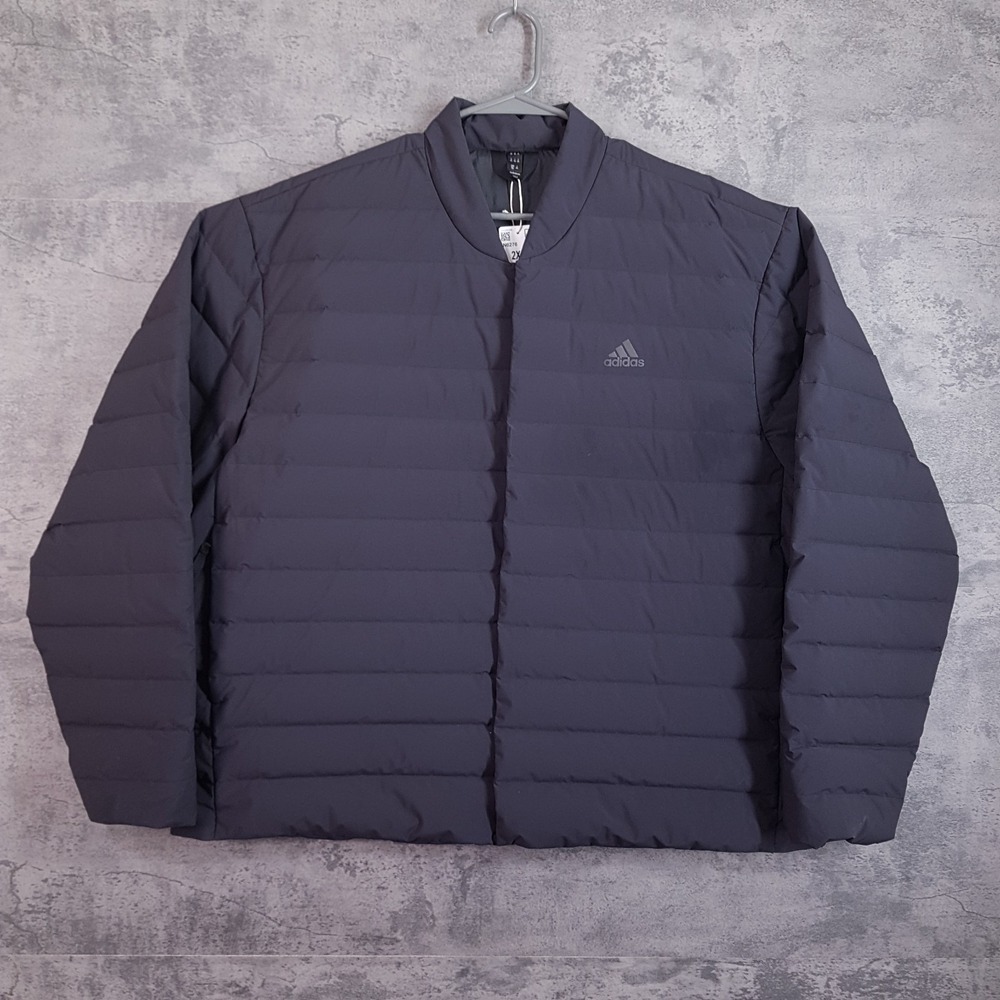 ADIDAS Helionic Light Down Jacket Mens Size 2XL Black IN6276
